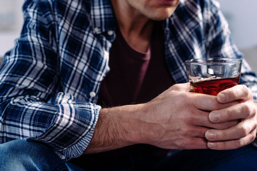Alcohol addicted man how alcohol and suicide are linked