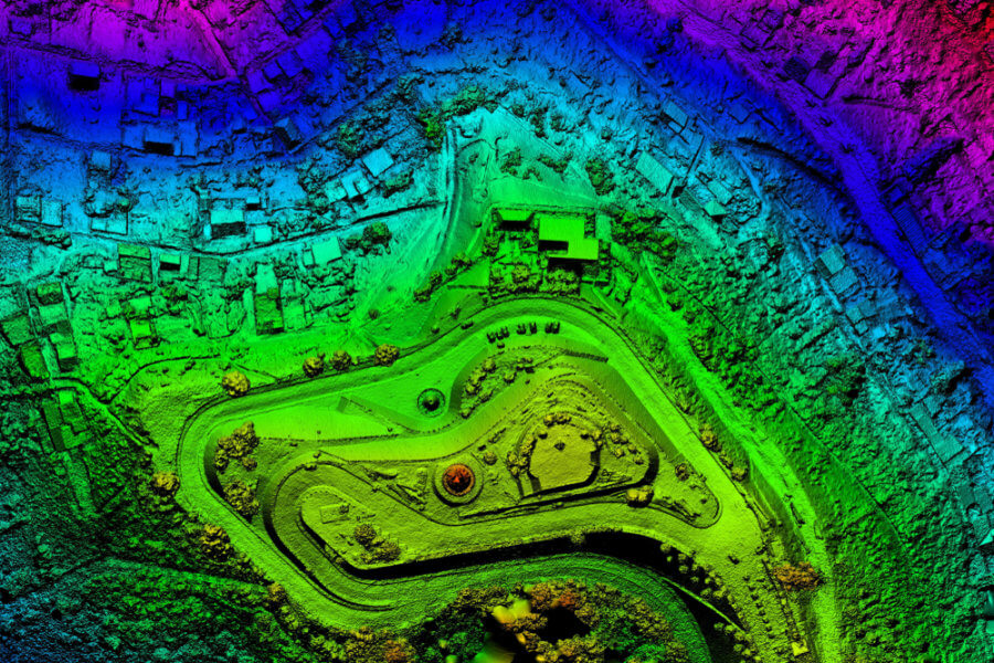 3D map image of photogrammetry