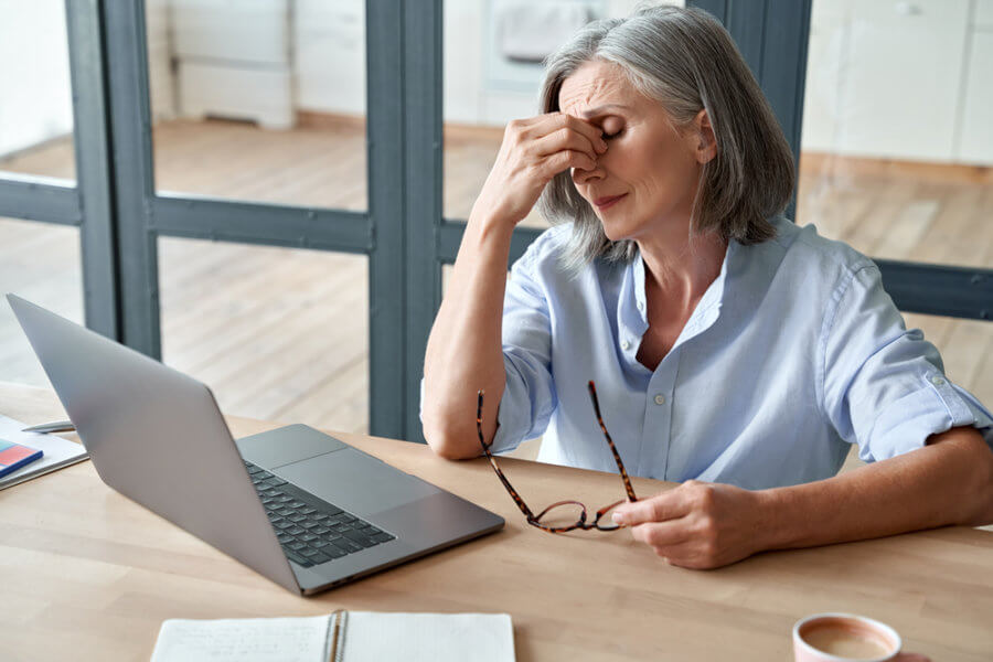 woman stressed